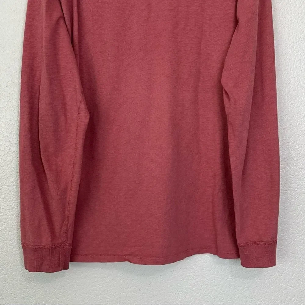 J. Crew Men’s Long Sleeves Slub Cotton Tee, Sz Large